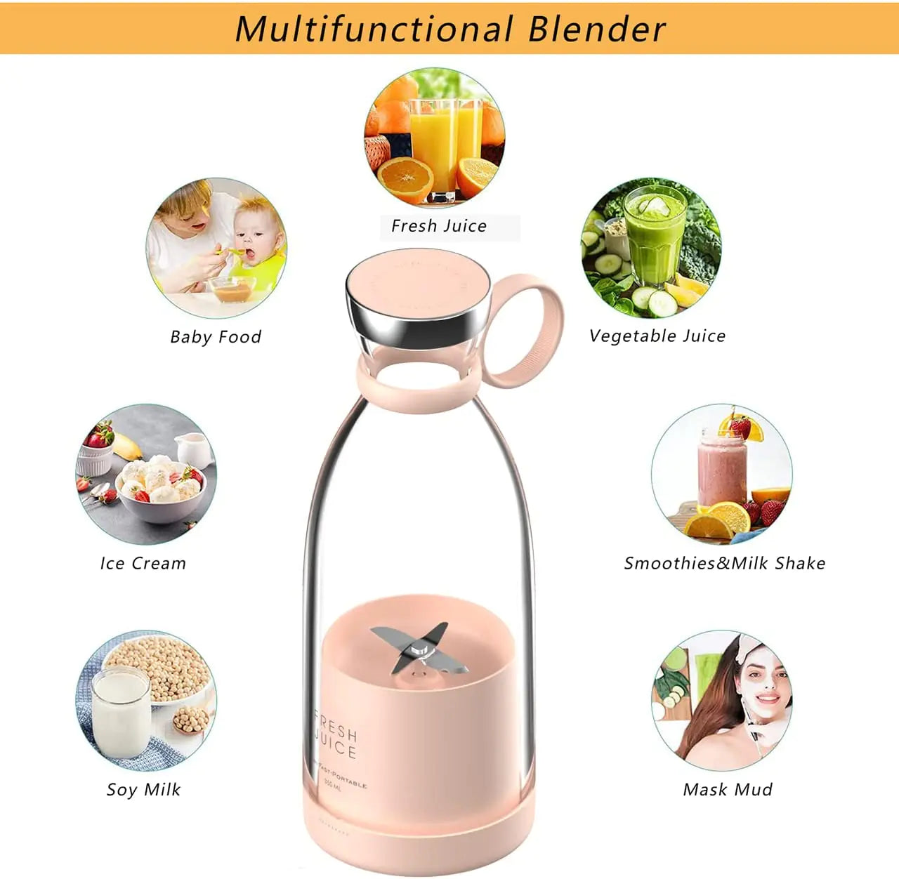 Portable Electric Juicer Cup